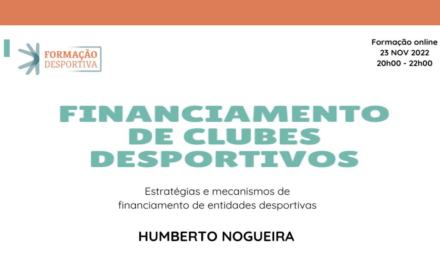 FORMAÇÃO – Financiamento de Clubes Desportivos