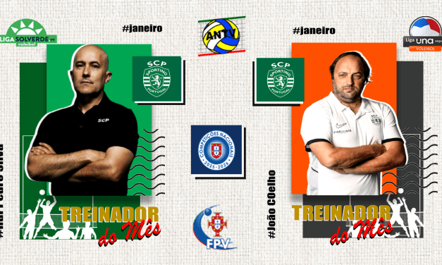 🏆 ANTV anuncia os Treinadores do Mês – Janeiro 🏐